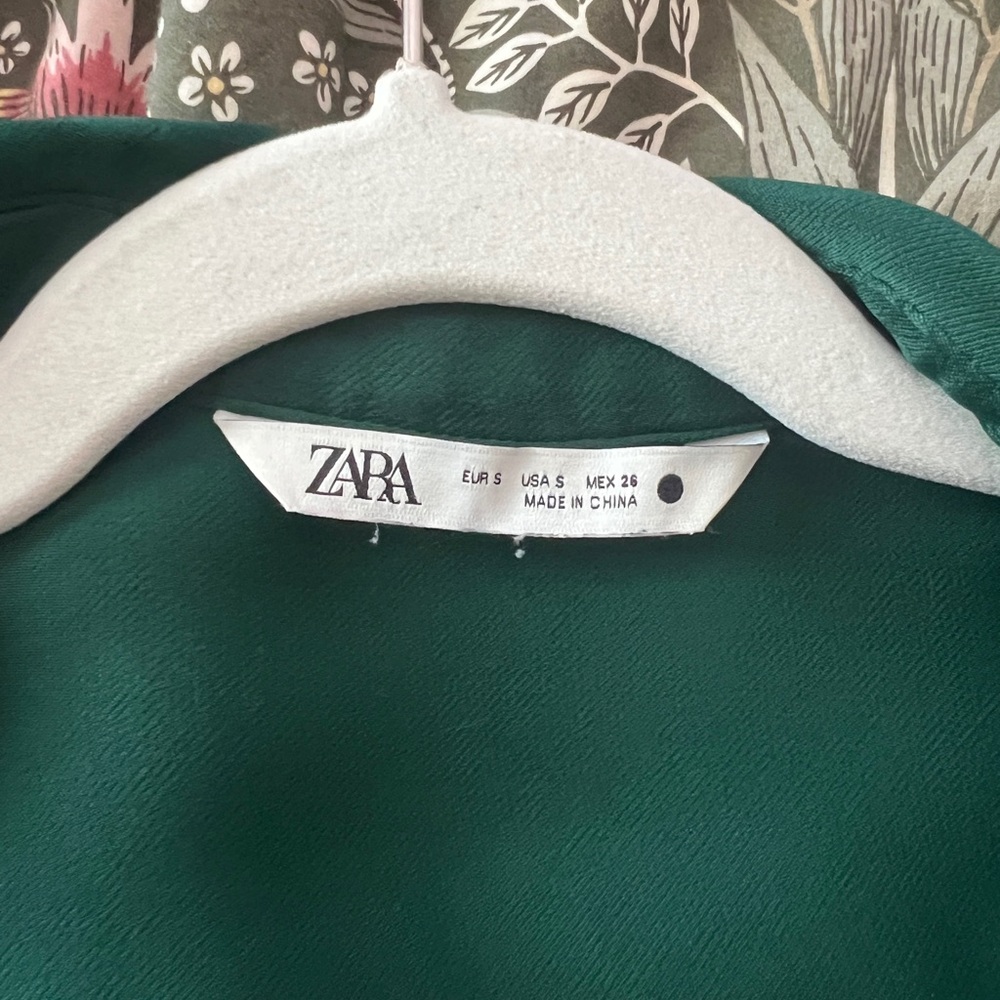 Zara Green Blouse